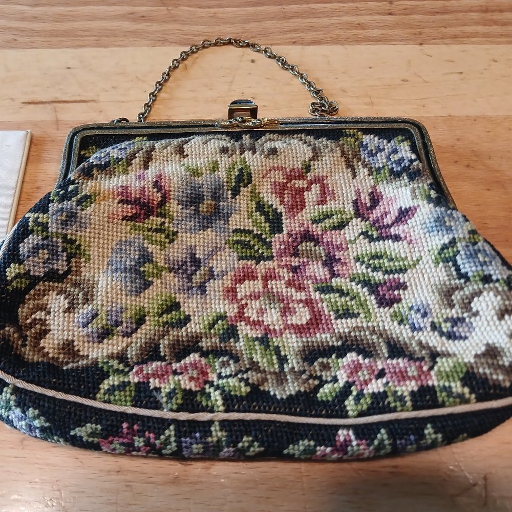 Vintage Petit Point Purse  (Made in Austria)
